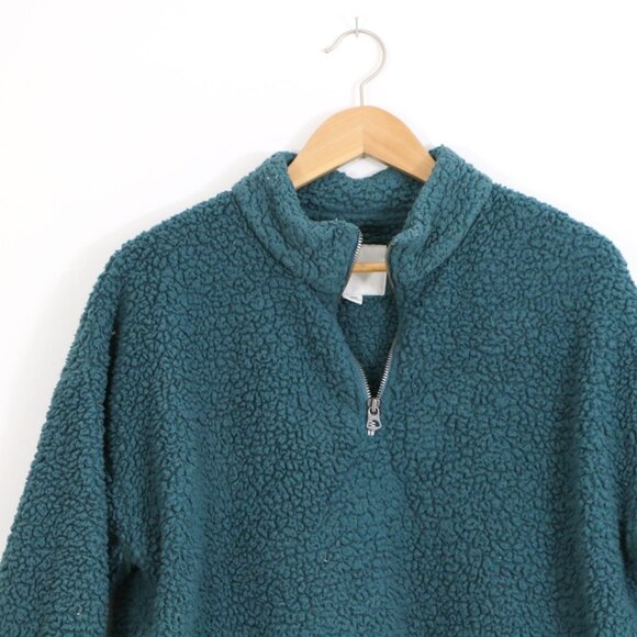 *American Eagle Sherpa Half Zip Pullover Jacket - Picture 3 of 8